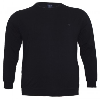 Черная мужская футболка с длинным рукавом ANNEX (fu01434785)