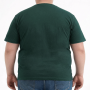 Футболка мужская TURHAN большого размера. Цвет зелёный. Ворот полукруглый. (fu02012050)