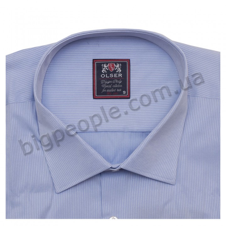 Мужская голубая рубашка большого размера OLSER (ru00348088)