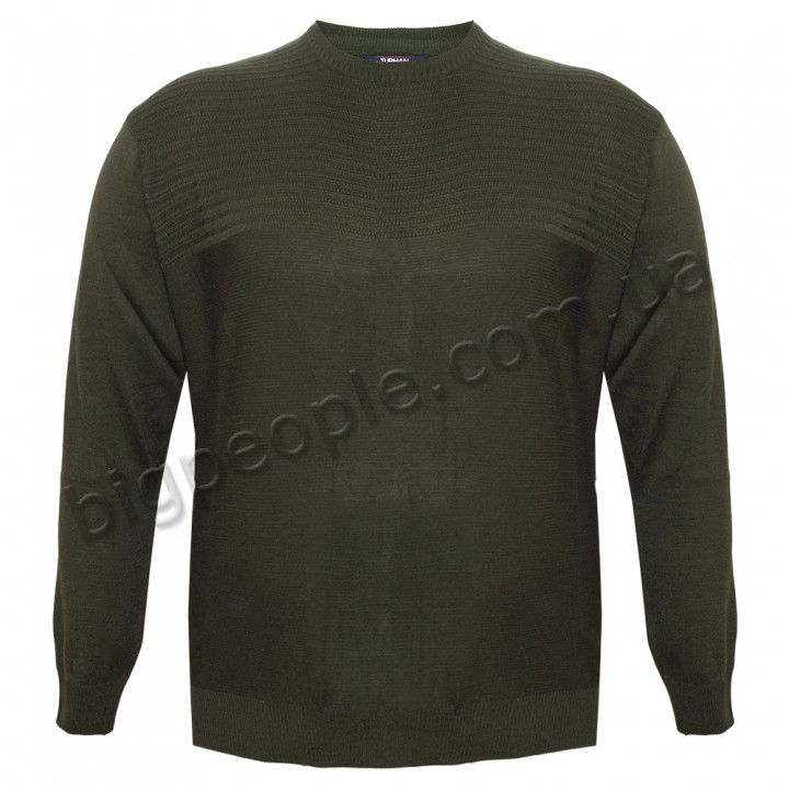 Светр великих розмірів TURHAN колір хакі (ba00724880)