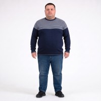 Тёмно-синий джемпер больших размеров TURHAN (ba01164776)