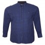 Тёмно-синяя фланелевая мужская рубашка больших размеров BIRINDELLI (ru00642551)
