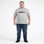 Футболка чоловіча POLO PEPE великого розміру. Колір сірий. Комір напівкруглий. (fu02054512)