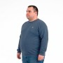 Мужской тёплый трикотажный батник ANNEX синего цвета (ba01155992)