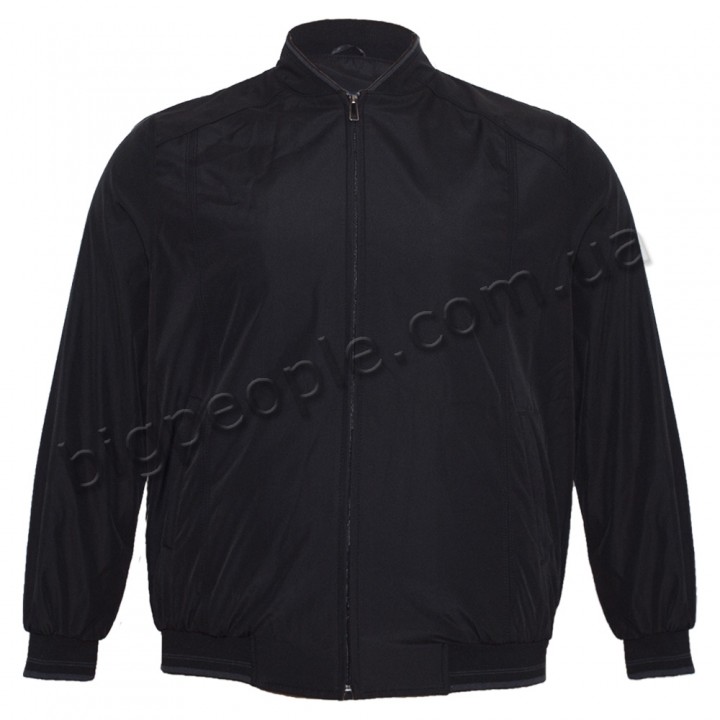 Мужская куртка ветровка IFC для больших людей. Цвет чёрный. (ku00332321)