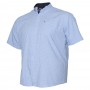Блакитна сорочка великого розміру з коротким рукавом BIRINDELLI (ru00423076)