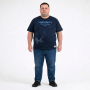 Футболка мужская ANNEX большого размера. Цвет тёмно-синий. Ворот полукруглый. (fu01952768)