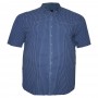 Синяя мужская рубашка больших размеров BIRINDELLI (ru00446783)