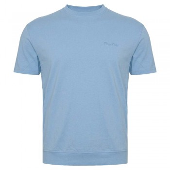 Футболка чоловіча POLO PEPE великого розміру. Колір блакитний. Воріт напівкруглий. (fu01521742)