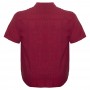 Бордовая льняная мужская рубашка больших размеров BIRINDELLI (ru05115993)