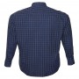 Тёмно-синяя фланелевая мужская рубашка больших размеров BIRINDELLI (ru00642551)