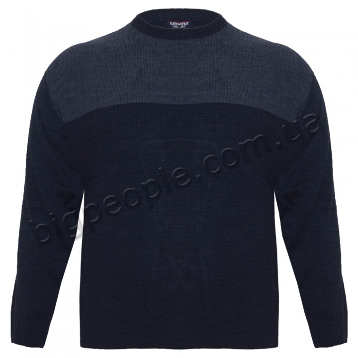 Тёмно-синий свитер больших размеров TURHAN (ba00462461)