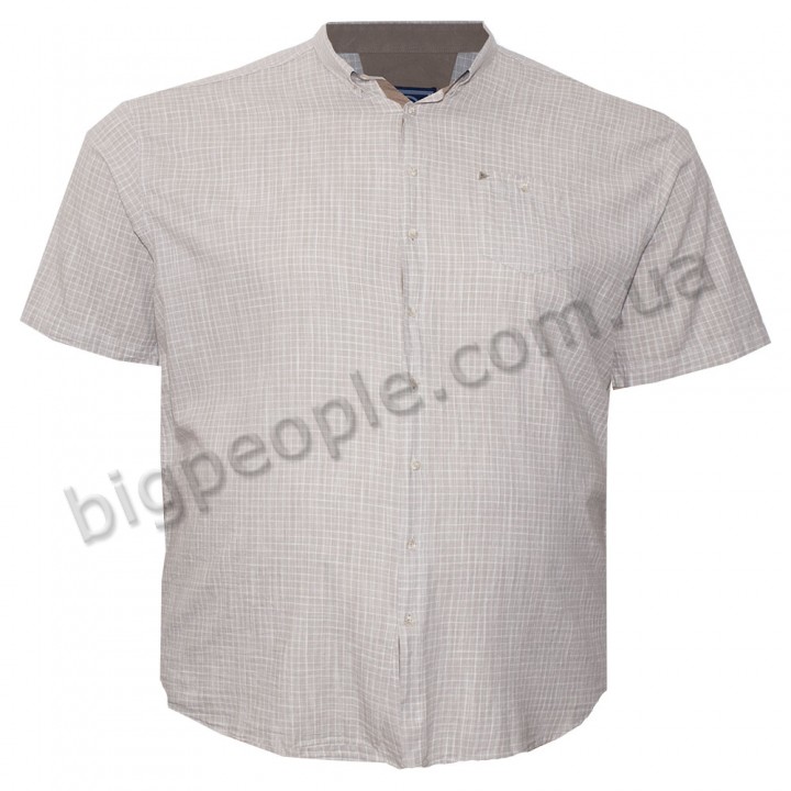 Мужская рубашка BIRINDELLI для больших людей. Цвет бежевый. (ru05151880)