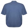Синя сорочка в клітку великого розміру з коротким рукавом BIRINDELLI (ru00433521)
