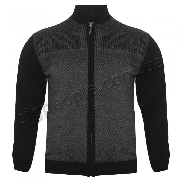 Чорна тонка кофта великого розміру TURHAN (ba00515341)