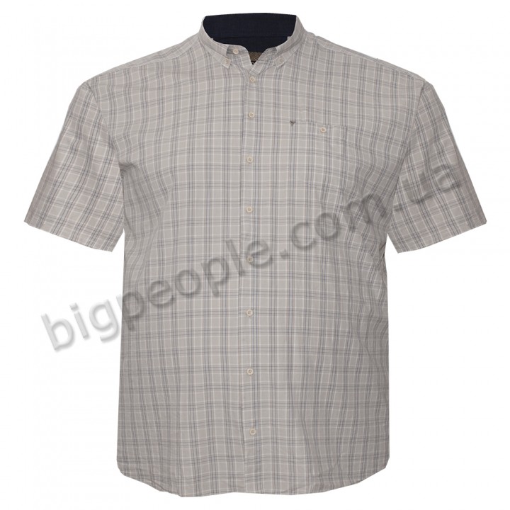 Мужская рубашка BIRINDELLI больших размеров. Цвет бежевый. (ru05244768)