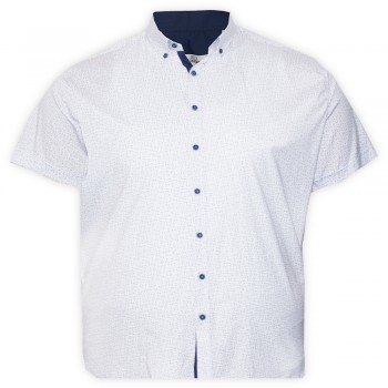 Белая стрейчевая мужская рубашка больших размеров BIRINDELLI (ru05121552)