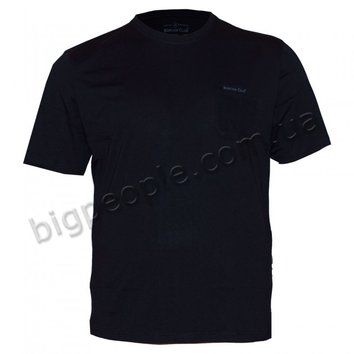 Чоловіча чорна футболка BORCAN CLUB (fu00595745)