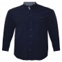 Тёмно-синяя однотонная мужская рубашка BIRINDELLI (ru00682332)