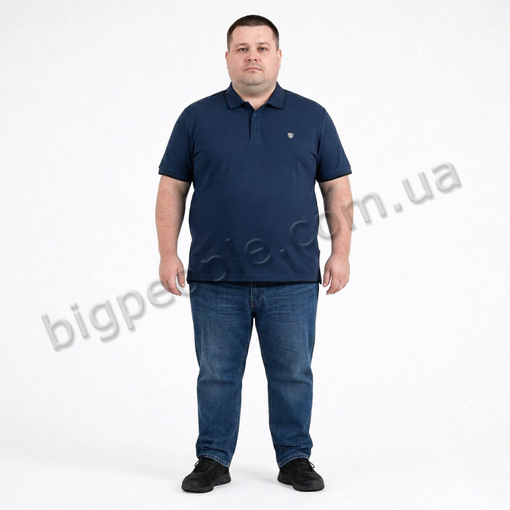 Поло синего цвета TURHAN (fu02025906)