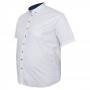 Белая стрейчевая мужская рубашка больших размеров BIRINDELLI (ru05256224)