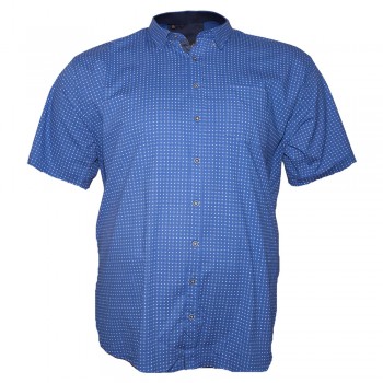 Мужская рубашка БИРИНДЕЛЛИ большого размера. Цвет синий. (ru00424591)