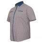 Бежевая хлопковая мужская рубашка больших размеров BIRINDELLI (ru05260142)