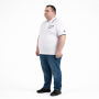 Мужское polo АННЕКС большого размера. Цвет белый. Низ изделия прямой. (fu01966284)