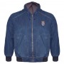 Чоловіча джинсова куртка DEKONS для великих людей. Колір темно-синій. (ku00516901)