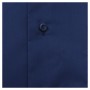 Темно-синя однотонна  чоловіча бавовняна сорочка великих розмірів BIRINDELLI (ru05142997)