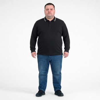 Поло тонкое чёрного цвета TURHAN (ba01160774)
