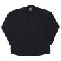 Черная мужская рубашка большого размера с длинным рукавом OLSER (ru00321986)