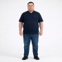 Мужское polo АННЕКС большого размера. Цвет тёмно-синий. Низ изделия на манжете. (fu01954668)
