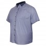 Сиреневая хлопковая мужская рубашка больших размеров BIRINDELLI (ru05131331)