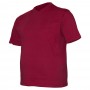Мужская футболка BORCAN CLUB для больших людей. Цвет бордовый. Ворот V-образный (мыс). (fu00597203)