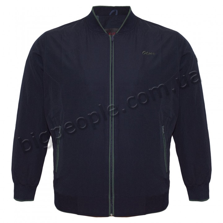 Класична велика куртка вітровка для повних чоловіків OLSER (ku00519996)