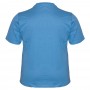 Мужская футболка BORCAN CLUB большого размера. Цвет синий. Ворот полукруглый. (fu00548091)