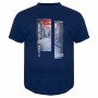 Длинная футболка мужская POLO PEPE. Цвет темно-синій. Ворот полукруглый. (fu01541773)