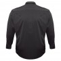 Чорна в смужку чоловіча бавовняна сорочка великих розмірів BIRINDELLI (ru00595634)