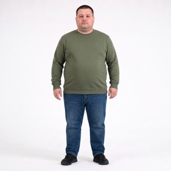 Світшот середньої щільності кольору хакі TURHAN (ba01176892) Світшот середньої щільності кольору хакі TURHAN (ba01176892)