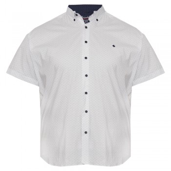 Белая стрейчевая мужская рубашка больших размеров BIRINDELLI (RU05261664)