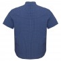 Синя бавовняна чоловіча сорочка великих розмірів BIRINDELLI (RU05269225)