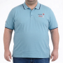 Мужское polo АННЕКС большого размера. Цвет голубой. Низ изделия прямой. (fu01965828)