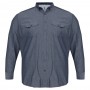 Серая классическая мужская рубашка больших размеров CASTELLI (ru00721996)
