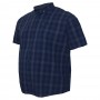 Мужская рубашка BIRINDELLI больших размеров. Цвет темно-синий. (ru05243610)