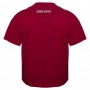 Футболка чоловіча POLO PEPE великого розміру. Колір бордо. Воріт напівкруглий. (fu01223776)