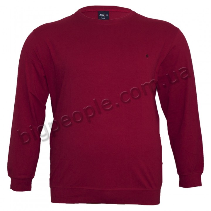 Красная мужская футболка с длинным рукавом ANNEX (fu00841909)