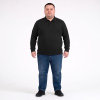 Поло тонкое чёрного цвета ANNEX (ba01150558)