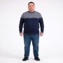 Тёмно-синий джемпер больших размеров TURHAN (ba01164776)