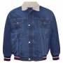 Чоловіча джинсова куртка DEKONS для великих людей. Колір темно-синій. (ku00508576)